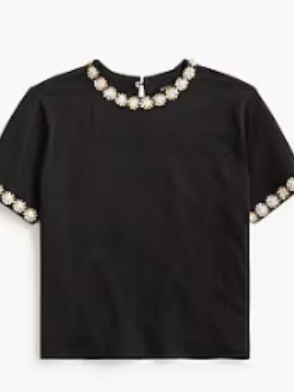 NWT J. Crew Factory Embellished Trim Tee